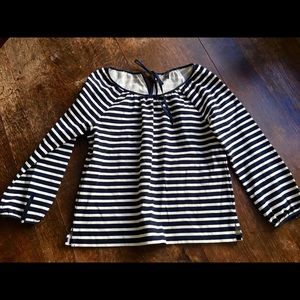 JCrew striped peasant top